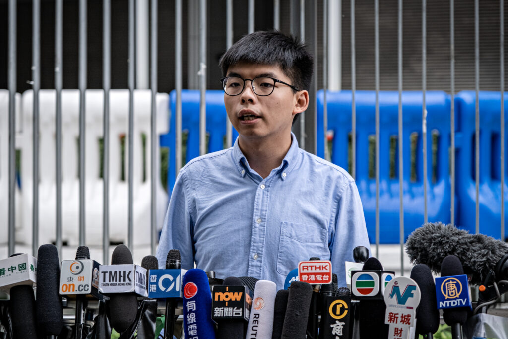 Joshua Wong in October 2019