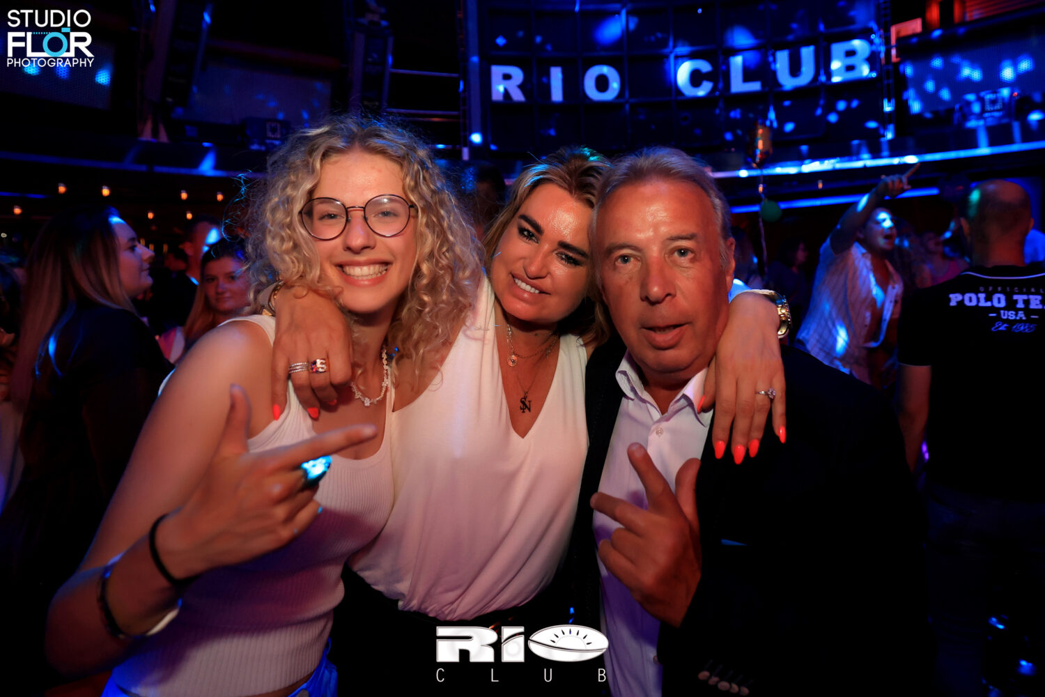 Foto: Joke Van Den Broeck met nonkel WiIlly en zijn schoondochter Sharon in de Rio.